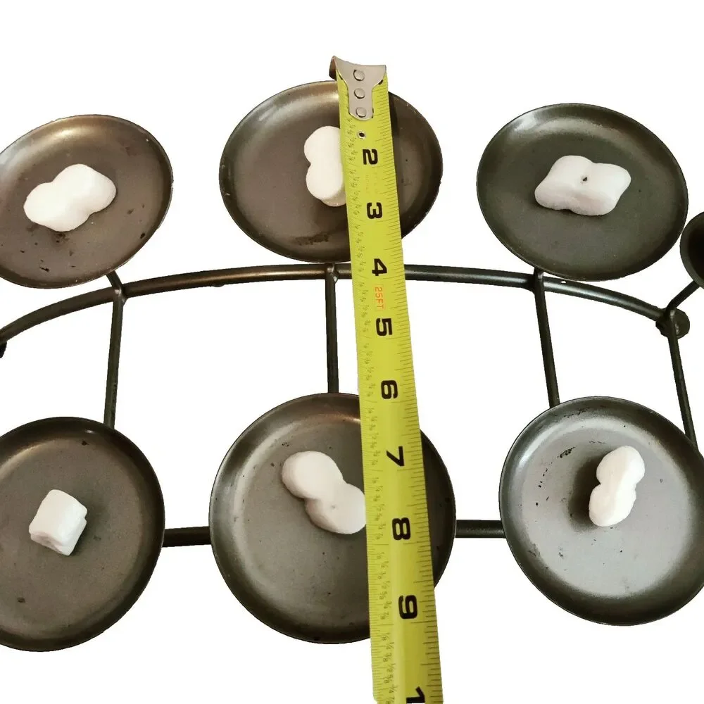 Crate & Barrel 10-Candle Arched Wrought Iron 18.5x9